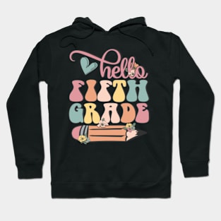 Hello 5th Grade Pencil Back to School Teacher Student Gift Hoodie